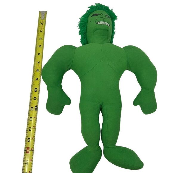 Vintage Knickerbocker Plush Toy 1978 The Incredible Hulk Super Hero No Shorts - Picture 7 of 7